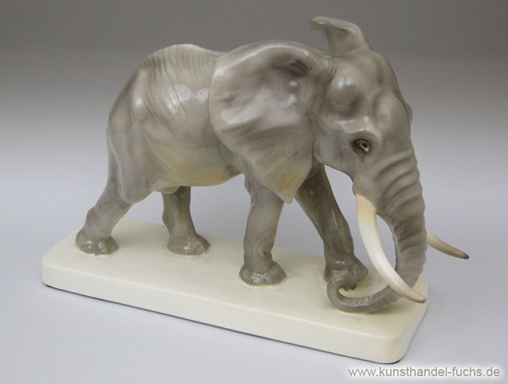 Keramik Goldscheider Art Deco um1922 Elefant Wien Friedrich Goldscheider