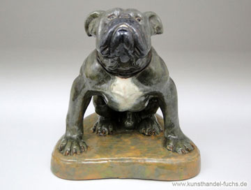 Keramik_Karlsruhe_Fritz_Behn_Jugendstil_Bulldogge_um1914