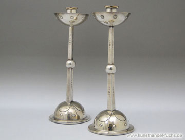 Wmf Leuchter Jugendstil Arts and Crafts versilbert
