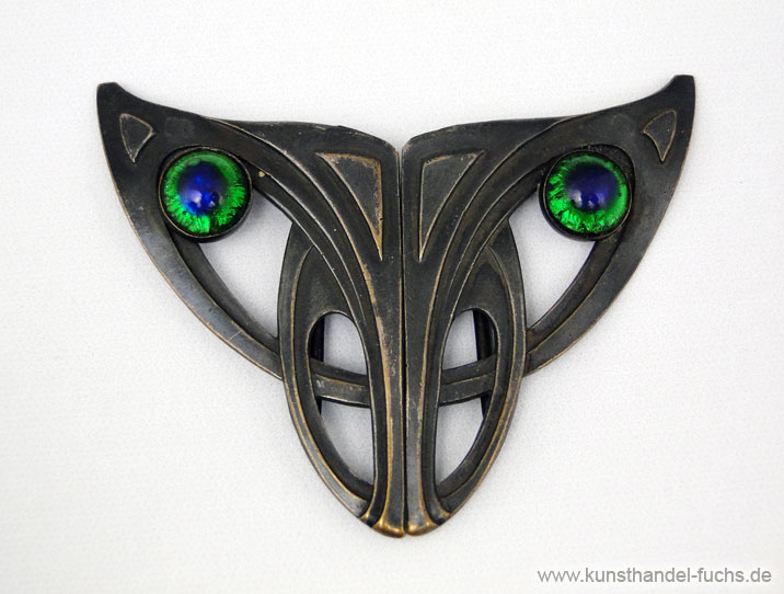 Schmuck Deutschland Guertelschliesse versilbert Jugendstil um1905