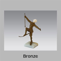 Button - gallery bronzen