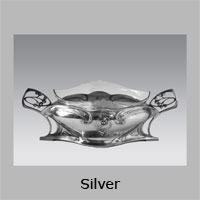 Button - gallery silber